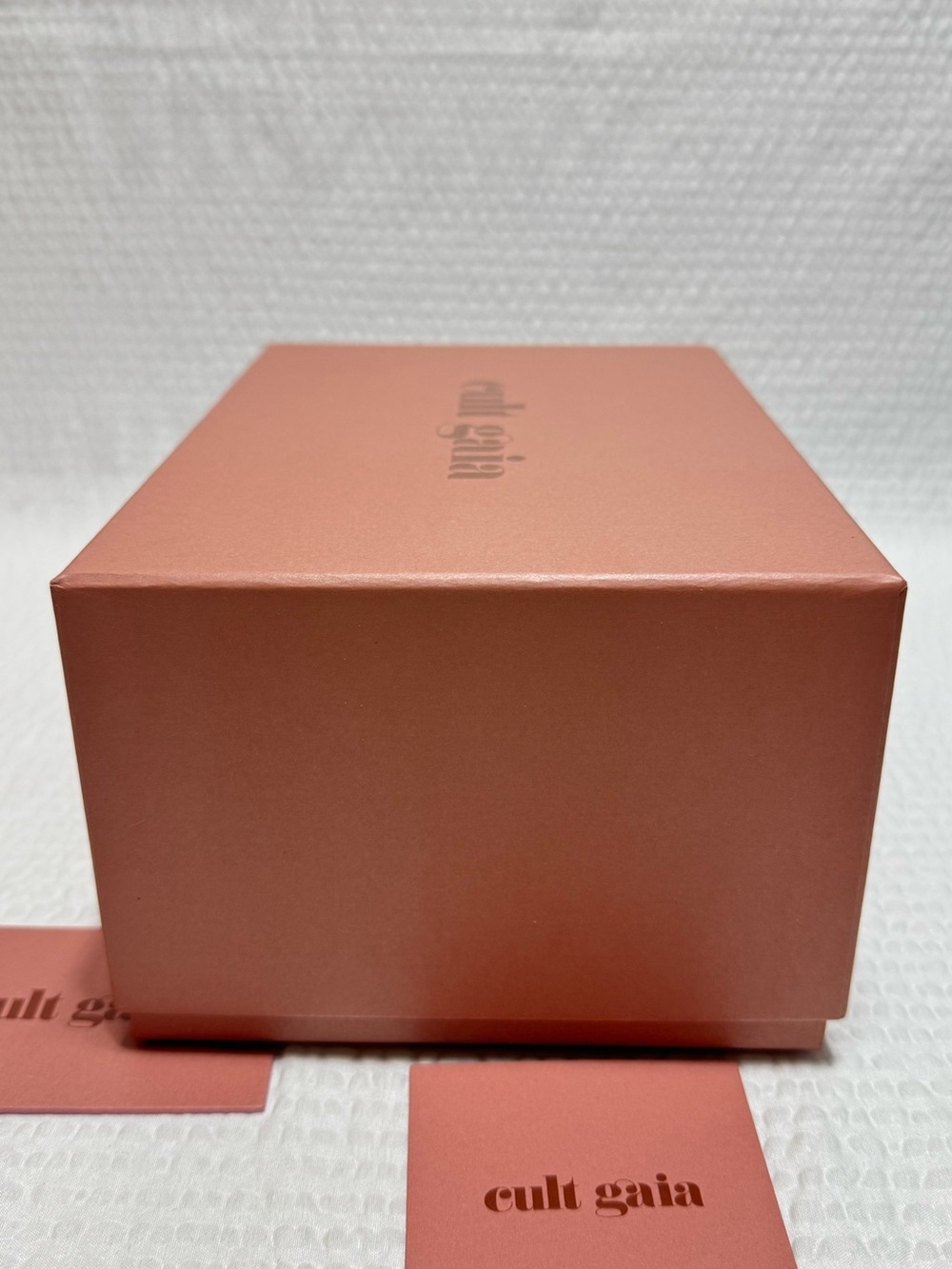 Cult Gaia Dusty Rose Box with Logo EMPTY BOX 9 x 6 - Picture 4 of 8